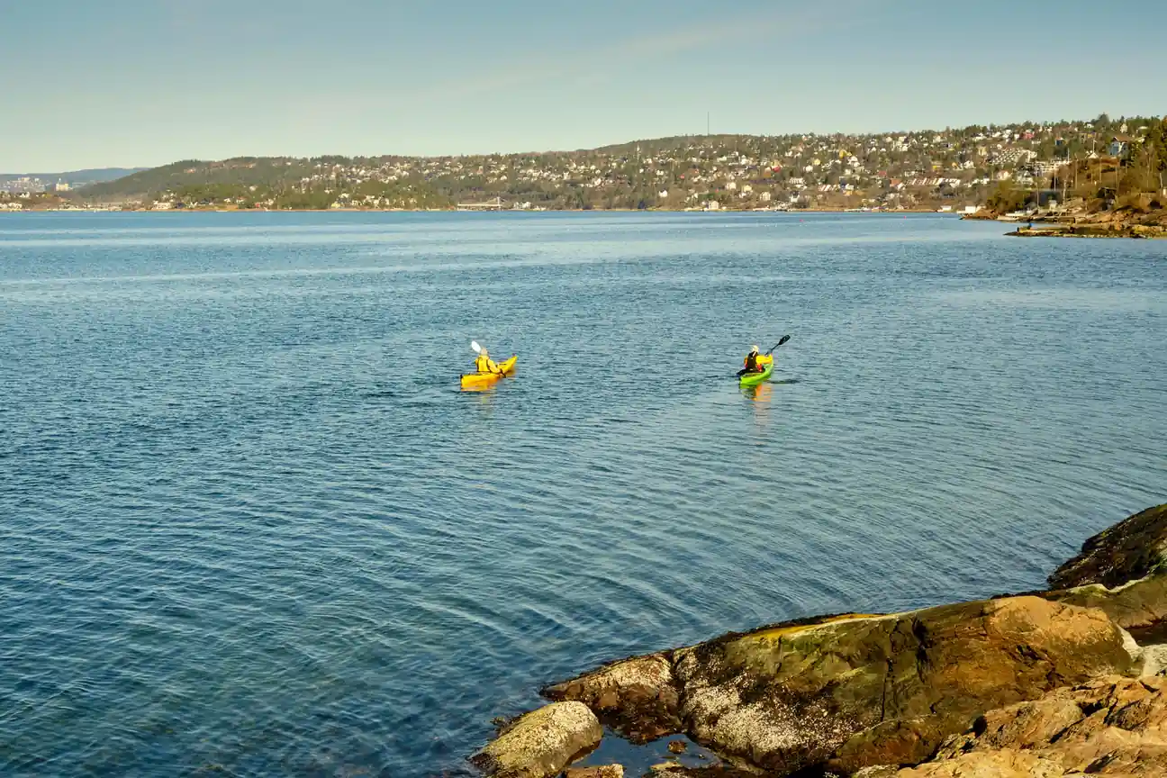 Getting in a kayak