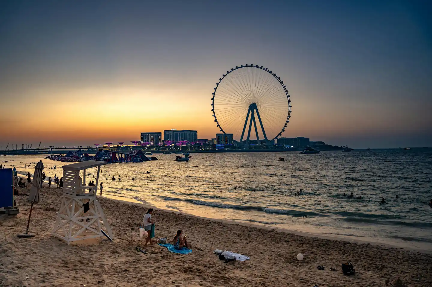 Sunset on JBR Beach
