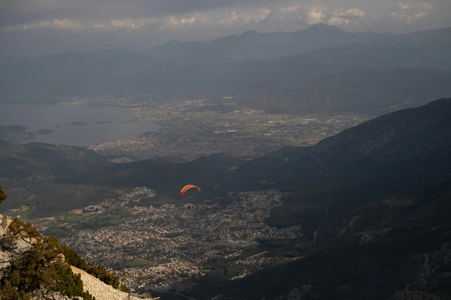 Paraglide Over Alanya
